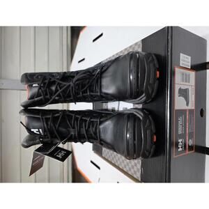 Helly Hansen Work Boots Black Steel Toe Size 8.5